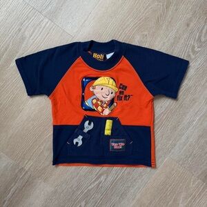 Bob the Builder Kids' Orange and Navy Tee